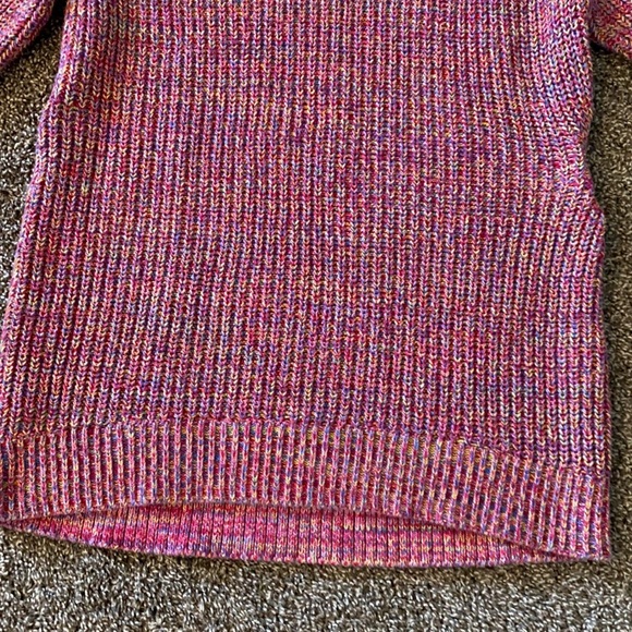 Style & Co Knitted multicoloured turtle neck SZ. M - Picture 2 of 4